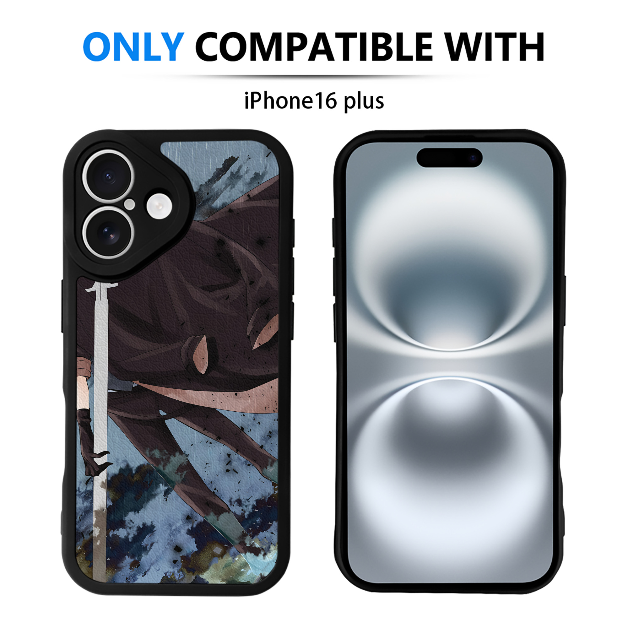 （画像用） 文豪ストレイドッグス Bungo Stray Dogs 【iPhone 16シリーズ対応】シリコンスマホケース（レザー調） 材質：シリコン